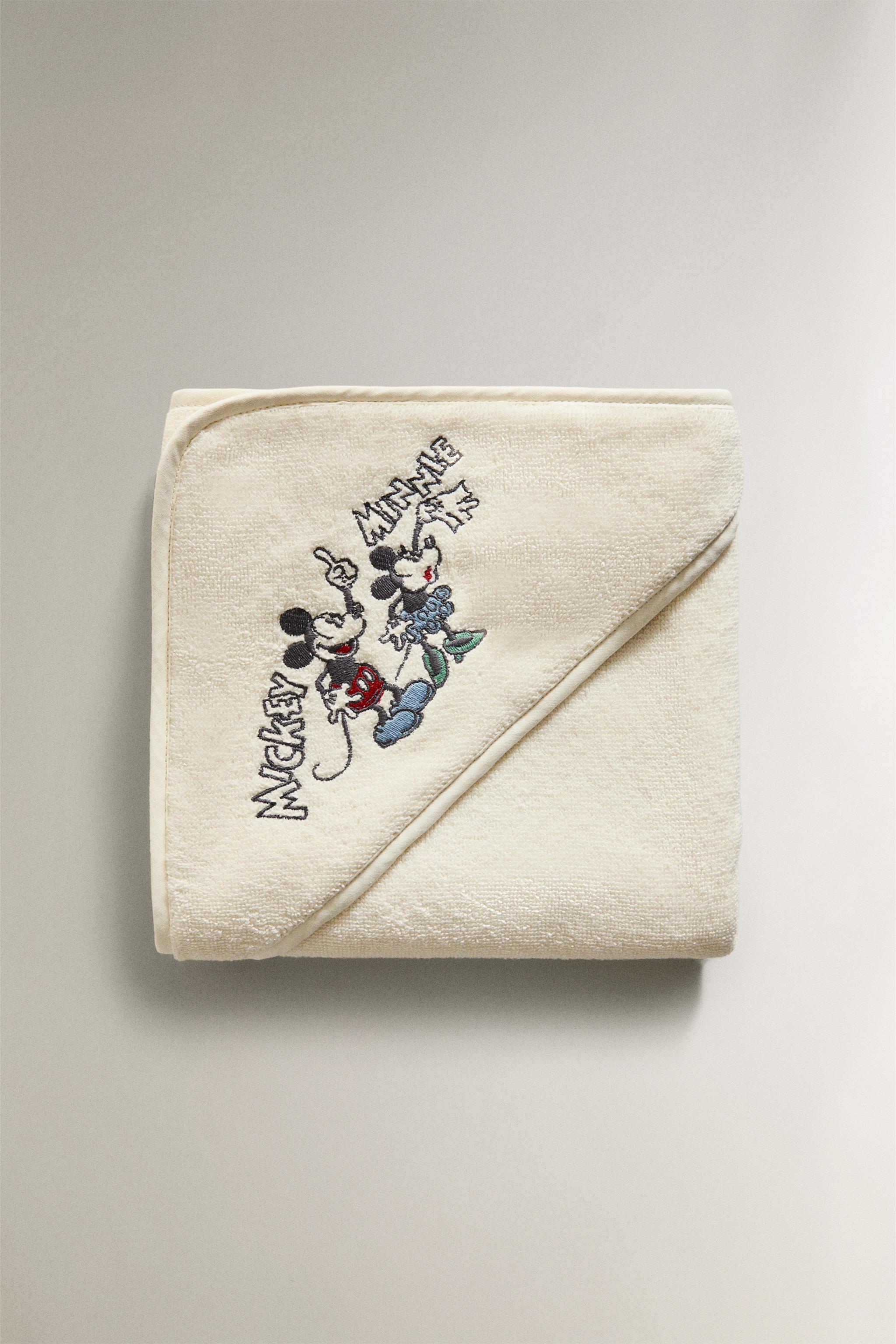 MICKEY & MINNIE ©DISNEY TERRYCLOTH HOODED BATH TOWEL
